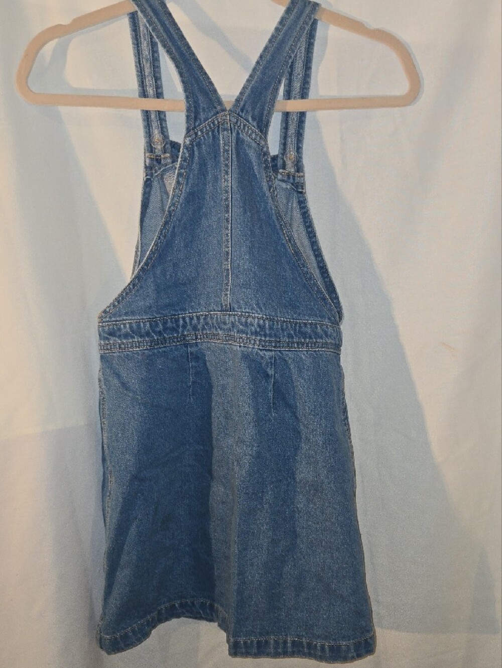 Old Navy Blue Denim Pinafore Dress - Picture 2 of 6